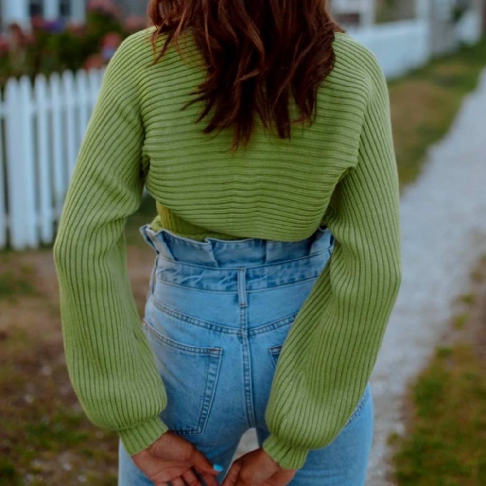 NWT Vestique LA Vibes Sweater Arm Top